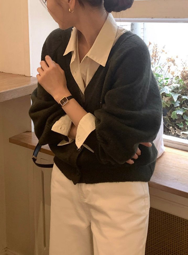 WOOD東大門㊣代購女裝新品熱賣人氣時尚真品休閑針織衫開衫WOOD針織衫