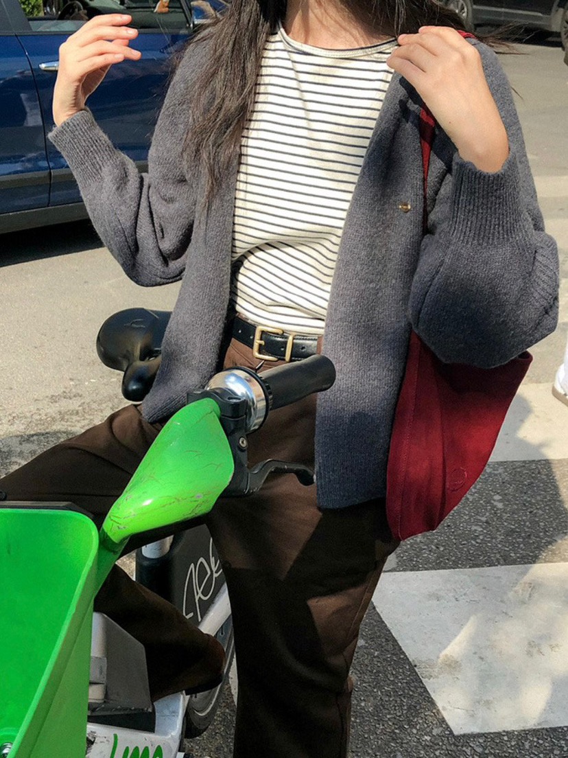 WOOD東大門㊣代購女裝新品熱賣人氣時尚真品休閑針織衫開衫WOOD針織衫
