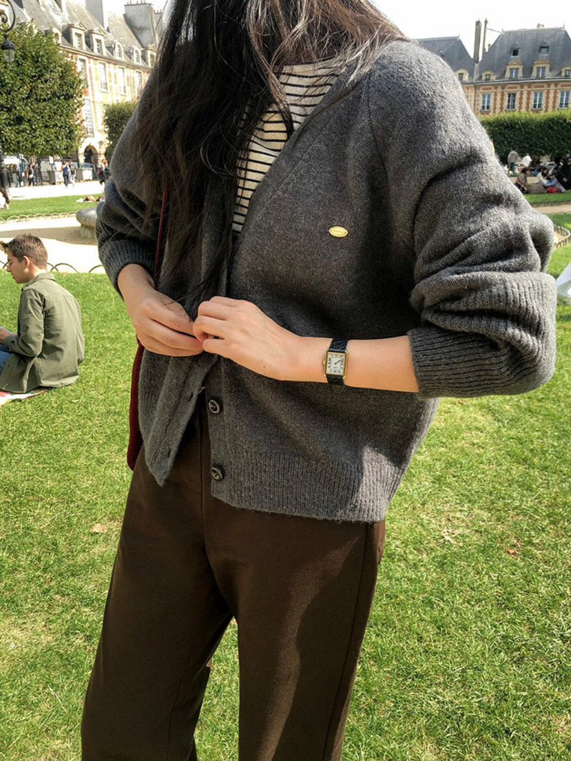WOOD東大門㊣代購女裝新品熱賣人氣時尚真品休閑針織衫開衫WOOD針織衫