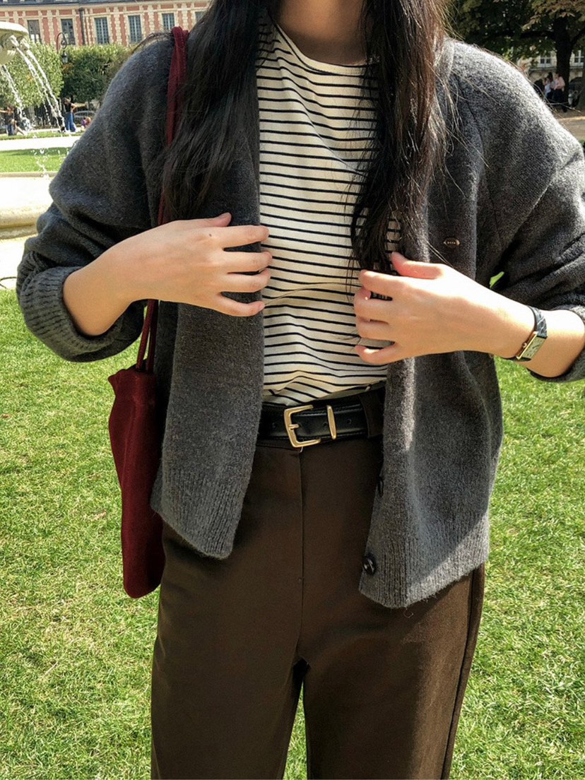 WOOD東大門㊣代購女裝新品熱賣人氣時尚真品休閑針織衫開衫WOOD針織衫