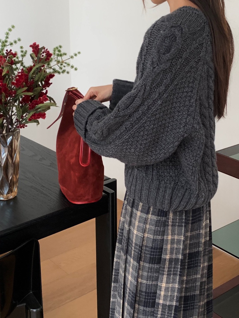 WOOD韓國直郵㊣女裝新品熱賣時尚推薦真品25秋冬人氣針織衫WOOD針織衫