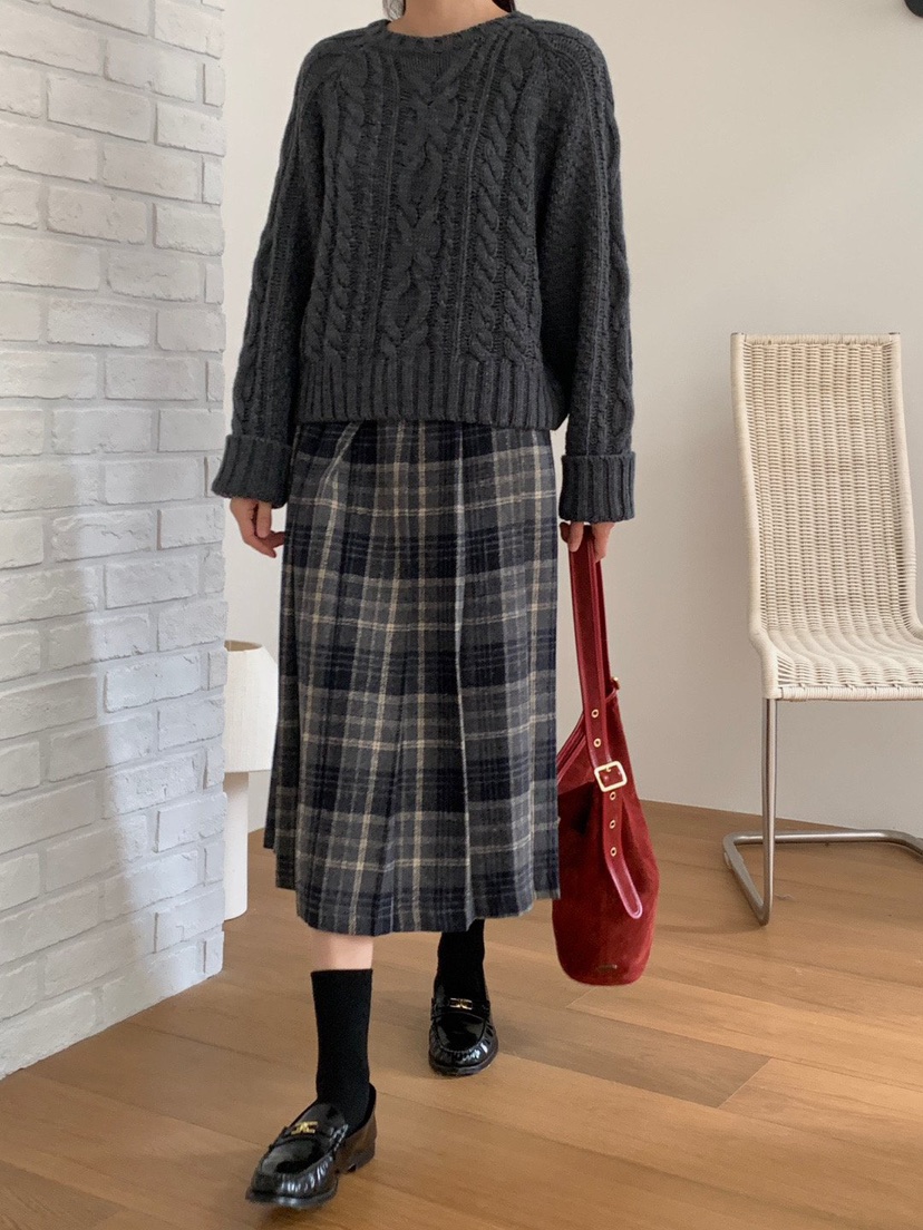WOOD韓國直郵㊣女裝新品熱賣時尚推薦真品25秋冬人氣針織衫WOOD針織衫