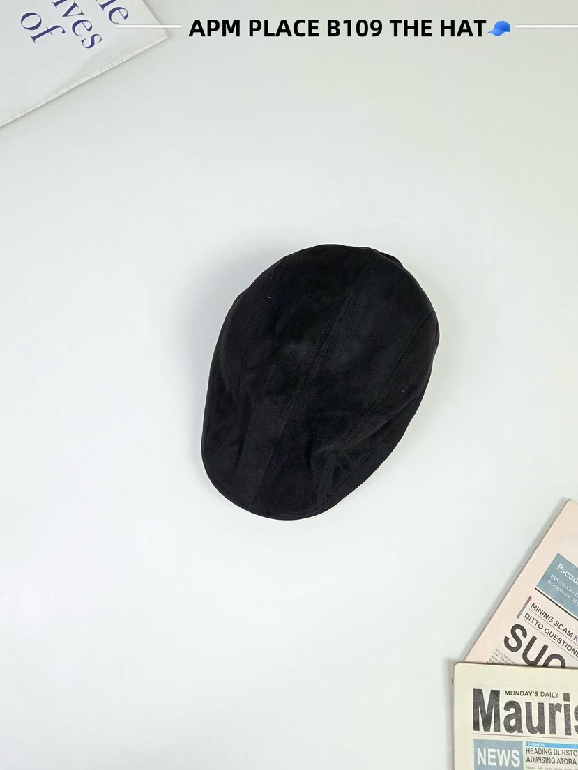 THE HAT-P韓國直郵㊣女裝新品推薦人氣職業休閑帽子絨面革THE HAT帽子圖色2