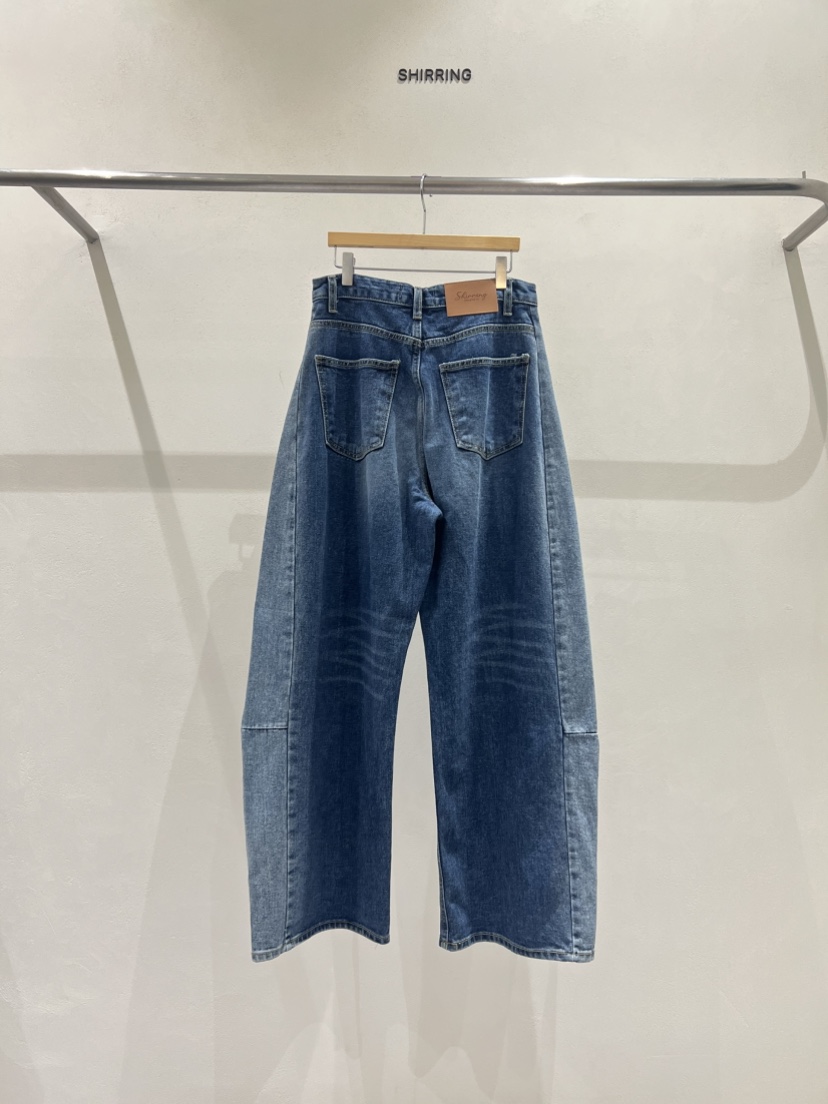 SHIRRING東大門㊣直郵女裝新品推薦25秋冬職業人氣熱賣牛仔褲SHIRRING牛仔褲