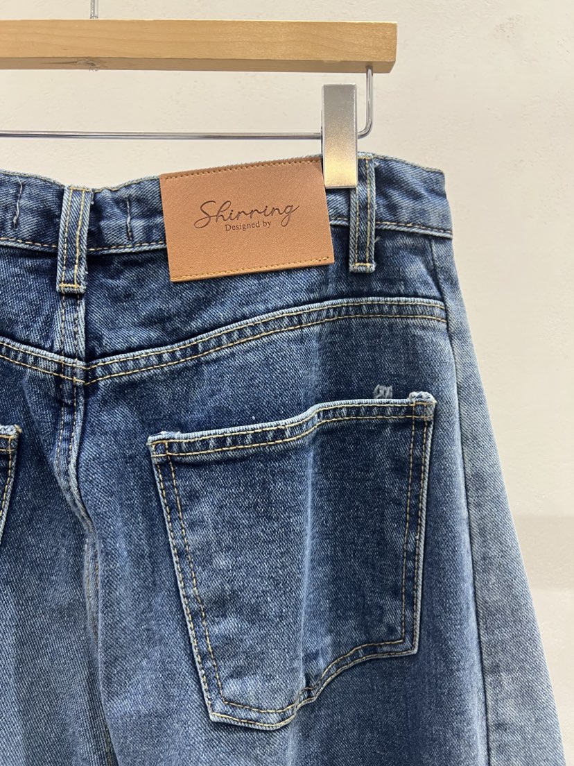 SHIRRING東大門㊣直郵女裝新品推薦25秋冬職業人氣熱賣牛仔褲SHIRRING牛仔褲