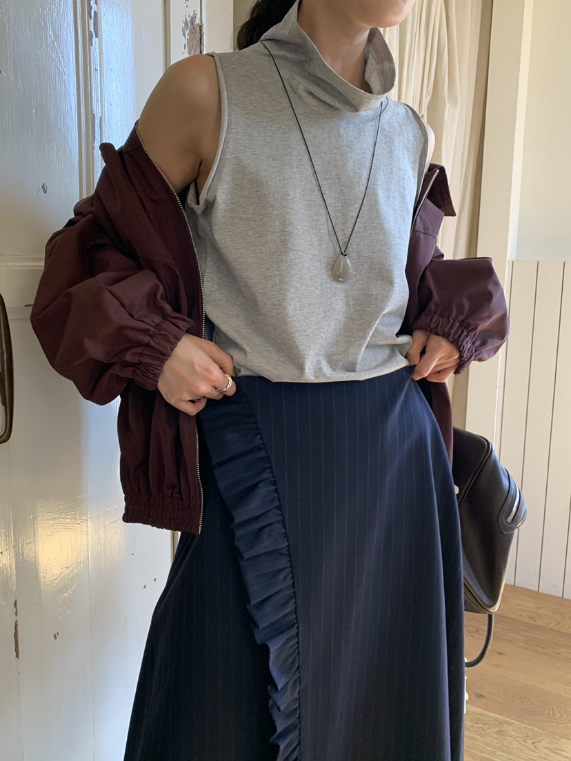 OURS東大門㊣直郵女裝新款時尚推薦人氣職業休閑吊帶背心高領OURS吊帶/背心