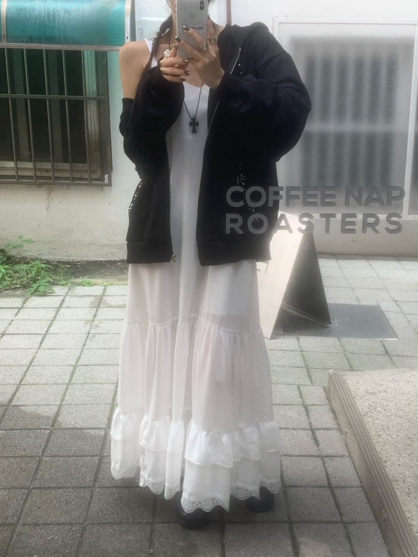 REVE CITE-L韓國代購㊣女士新品人氣真品推薦連衣裙蕾絲長款REVE CITE連衣裙