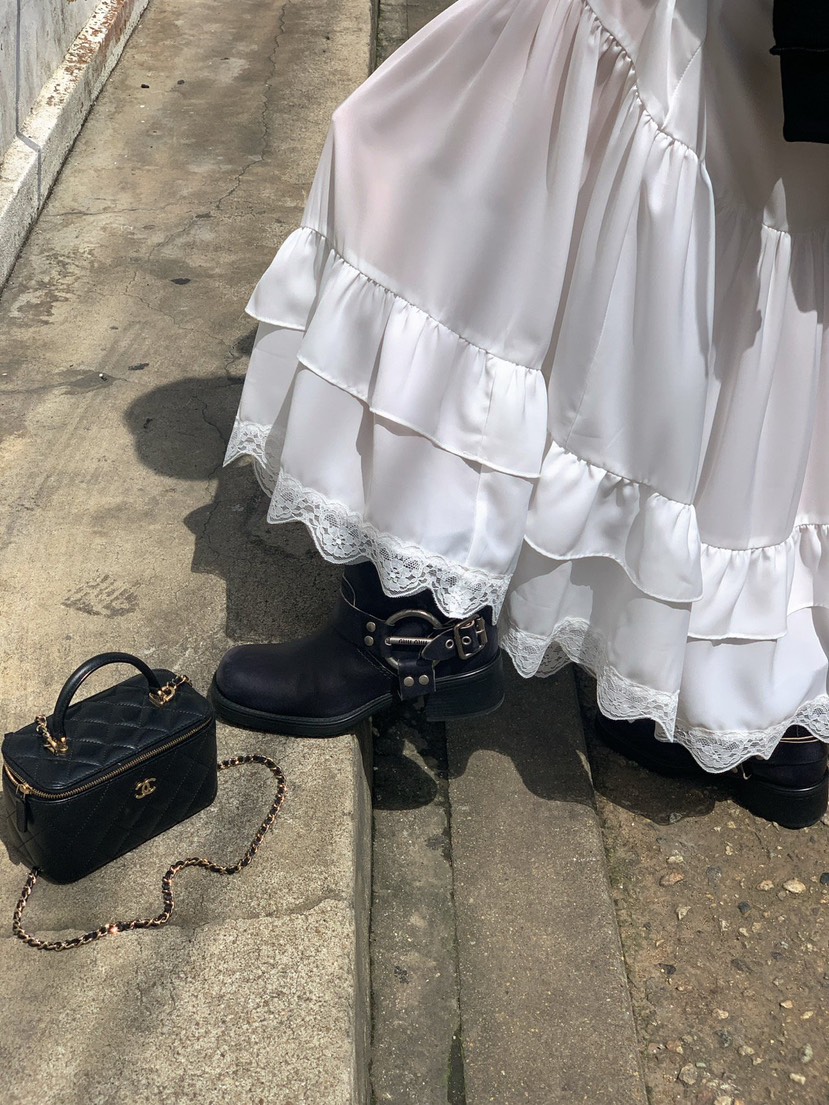 REVE CITE-L韓國代購㊣女士新品人氣真品推薦連衣裙蕾絲長款REVE CITE連衣裙