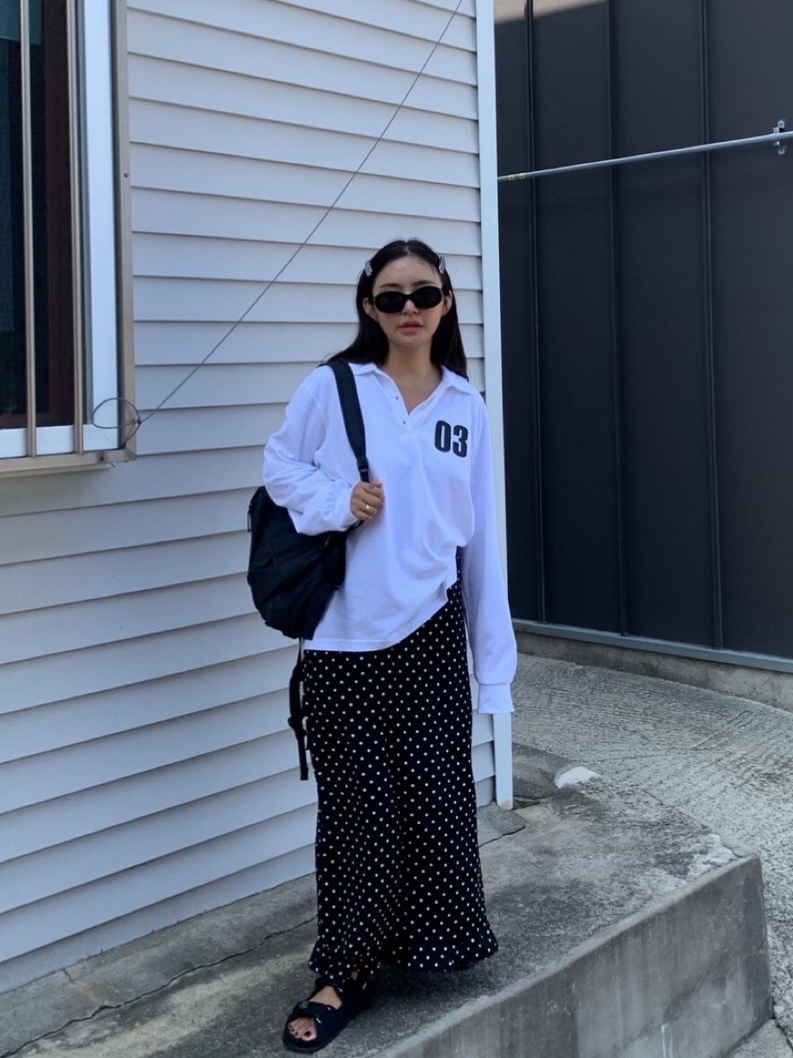 LIKEVAM韓國代購㊣女士新款熱賣25秋冬職業休閑時尚長裙荷葉邊LIKEVAM長裙