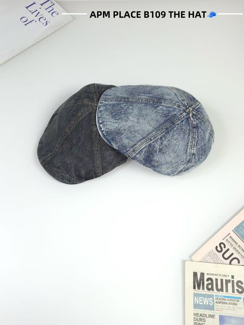 THE HAT-P韓國代購㊣女士新品休閑25秋冬職業時尚真品帽子THE HAT帽子