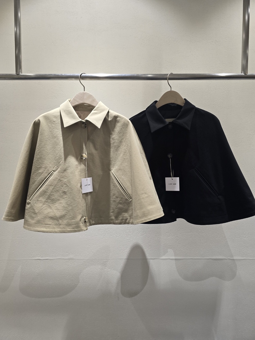 LIKEVAM東大門㊣代購女士新款熱賣人氣休閑25秋冬職業夾克斗篷LIKEVAM夾克