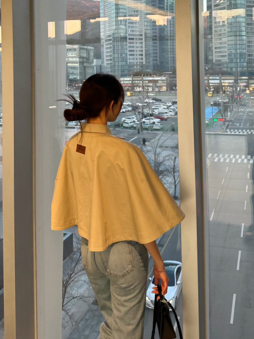 LIKEVAM東大門㊣代購女士新款熱賣人氣休閑25秋冬職業夾克斗篷LIKEVAM夾克