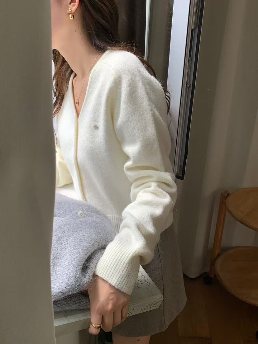 FRILL-T東大門㊣實拍女士新品25秋冬職業真品推薦針織衫開衫FRILL-T針織衫