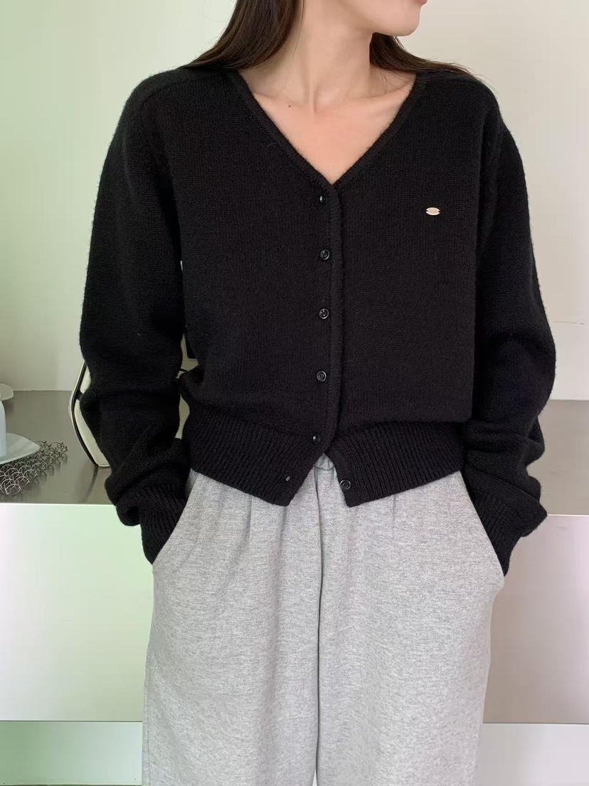 FRILL-T東大門㊣實拍女士新品25秋冬職業真品推薦針織衫開衫FRILL-T針織衫圖色4