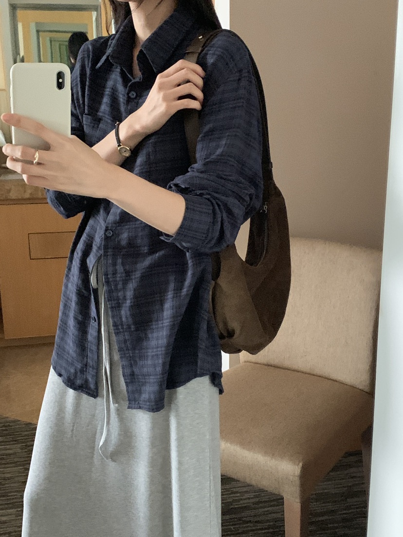 FRILL-T韓國代購㊣女裝新品推薦熱賣25秋冬休閑襯衫蕾絲衫FRILL-T襯衫/蕾絲衫