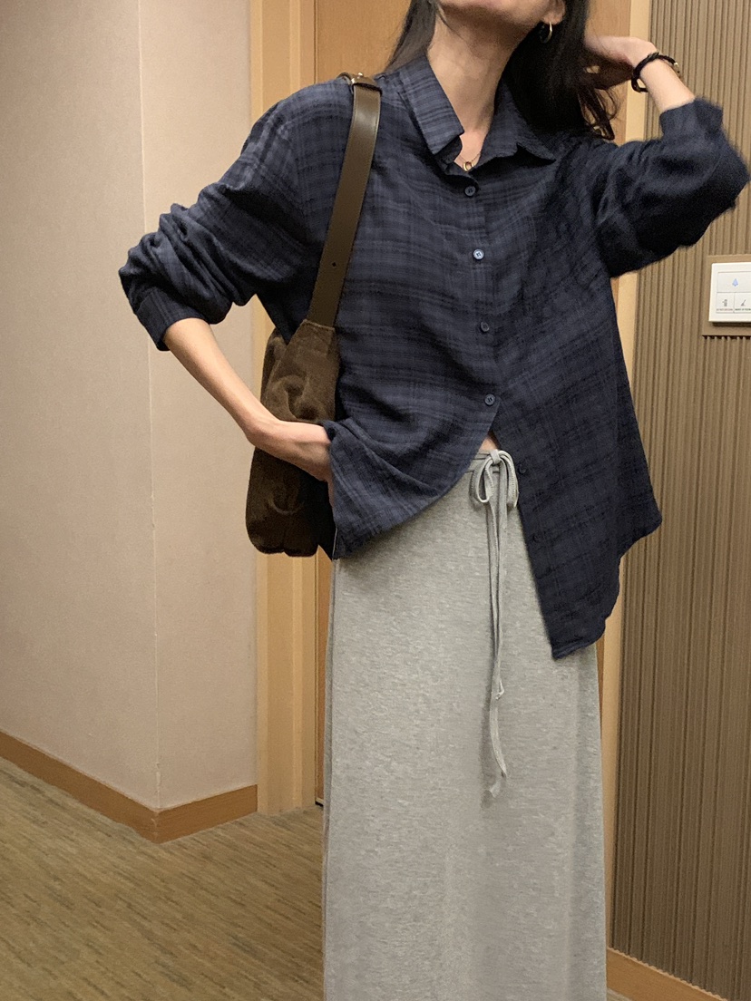 FRILL-T韓國代購㊣女裝新品推薦熱賣25秋冬休閑襯衫蕾絲衫FRILL-T襯衫/蕾絲衫