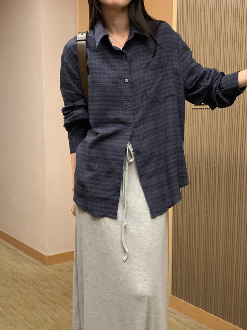 FRILL-T韓國代購㊣女裝新品推薦熱賣25秋冬休閑襯衫蕾絲衫FRILL-T襯衫/蕾絲衫