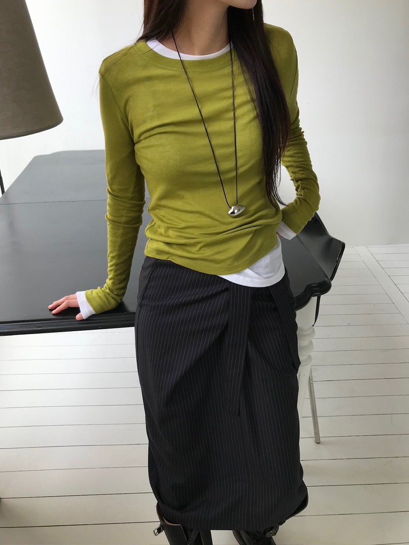 ESCHER東大門㊣實拍女士新款25秋冬人氣推薦時尚休閑長袖T恤ESCHER長袖T恤