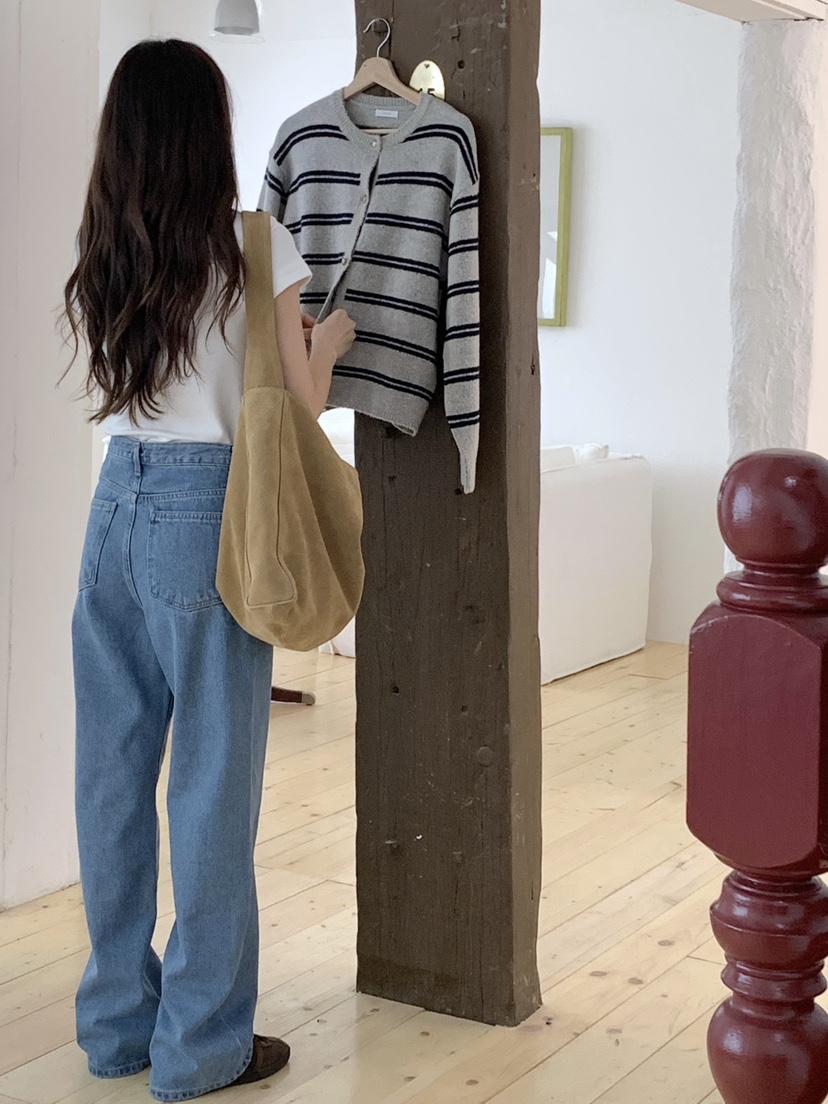 WOOD韓國直郵㊣女士新款熱賣真品休閑推薦25秋冬人氣牛仔褲WOOD牛仔褲