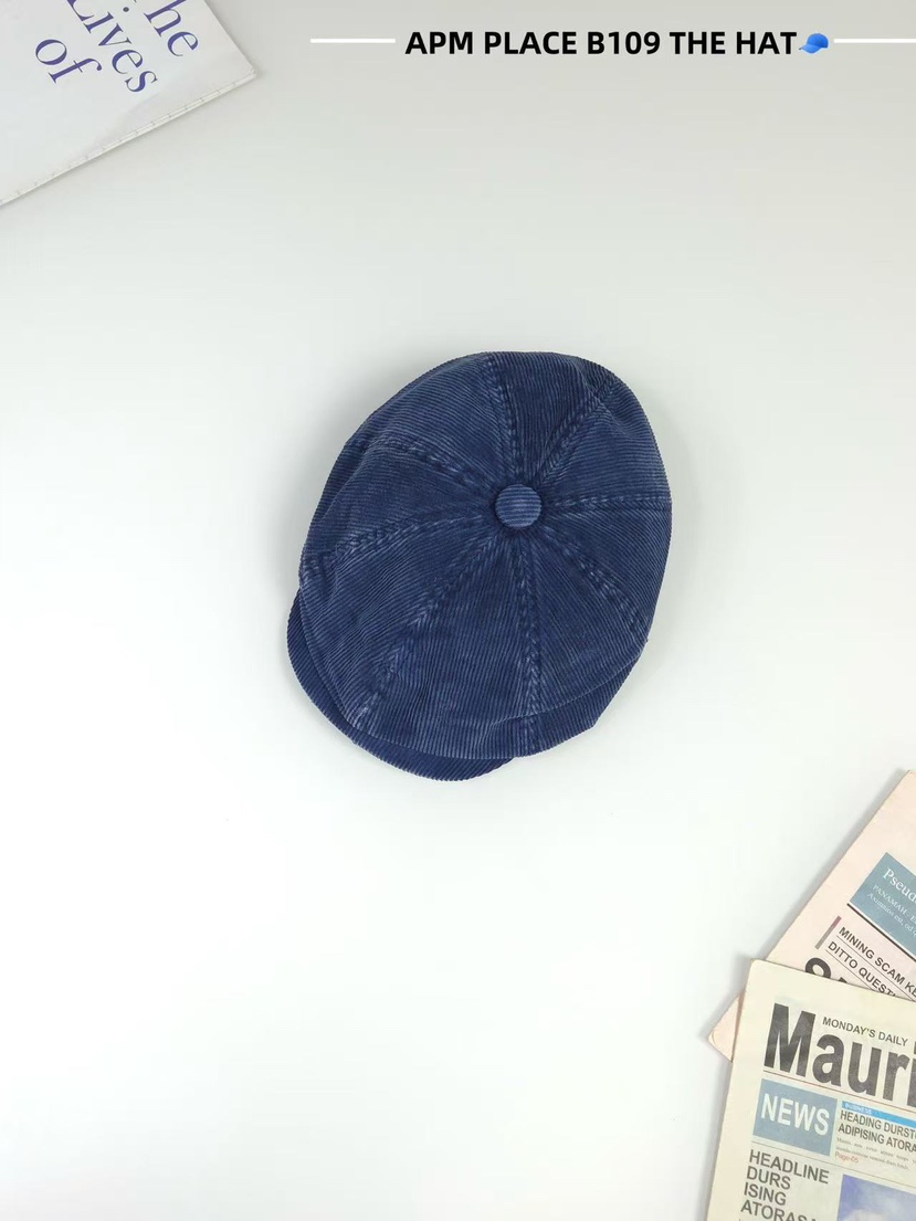 THE HAT-P東大門㊣直郵女裝新款職業時尚推薦真品帽子燈芯絨THE HAT帽子圖色2