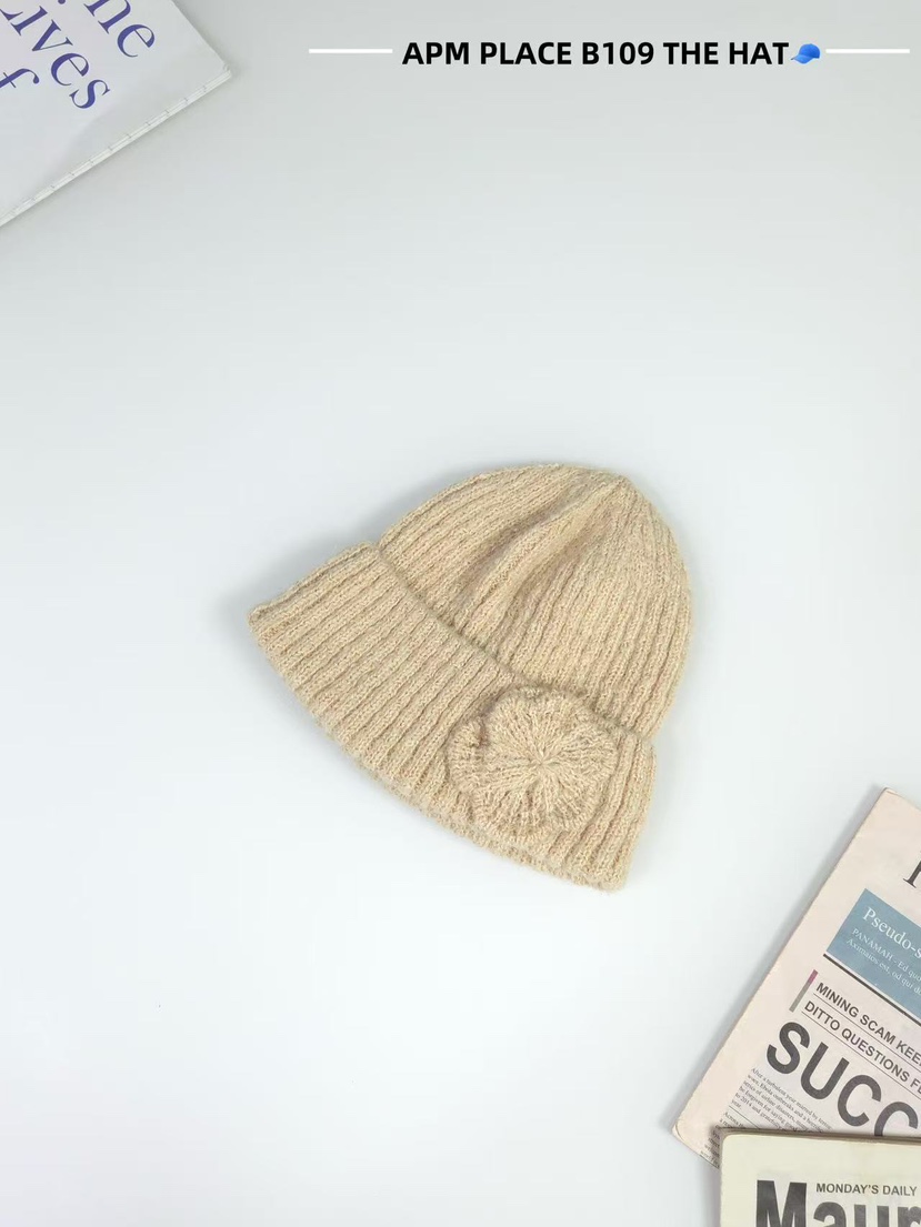 THE HAT-P韓國直郵㊣女士新品休閑時尚推薦熱賣人氣帽子羅紋THE HAT帽子圖色2