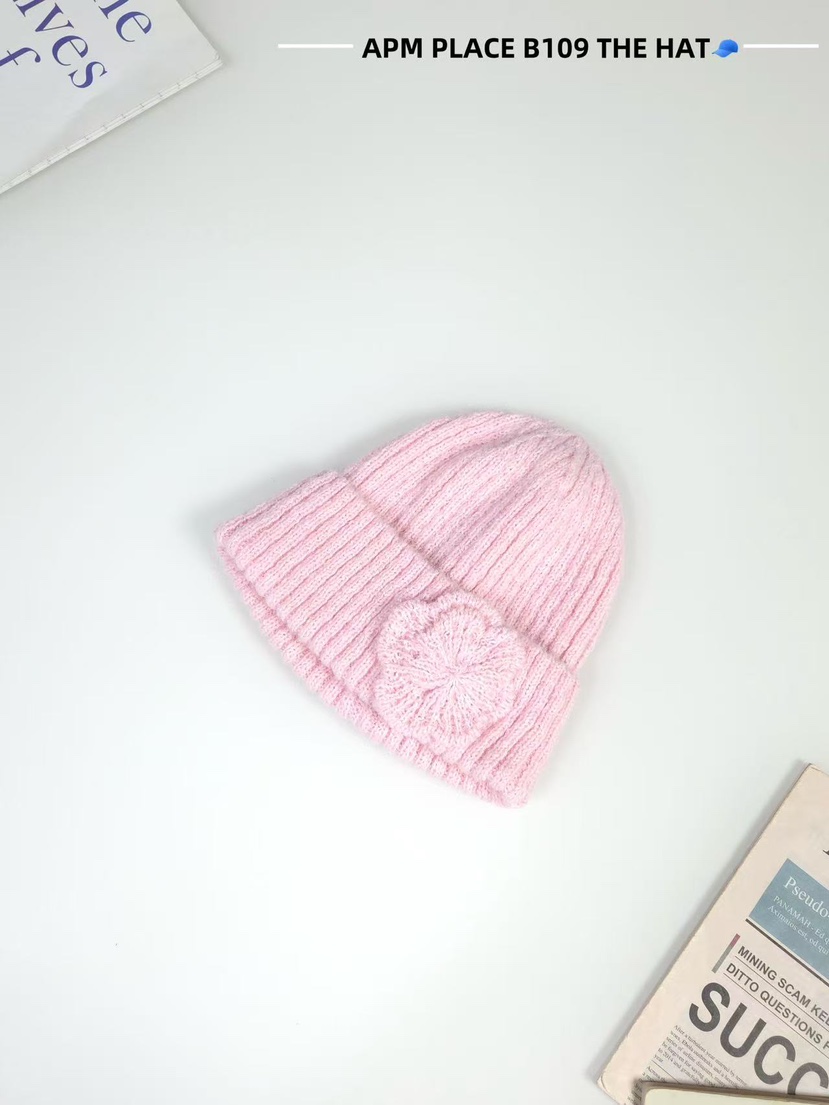 THE HAT-P韓國直郵㊣女士新品休閑時尚推薦熱賣人氣帽子羅紋THE HAT帽子圖色3