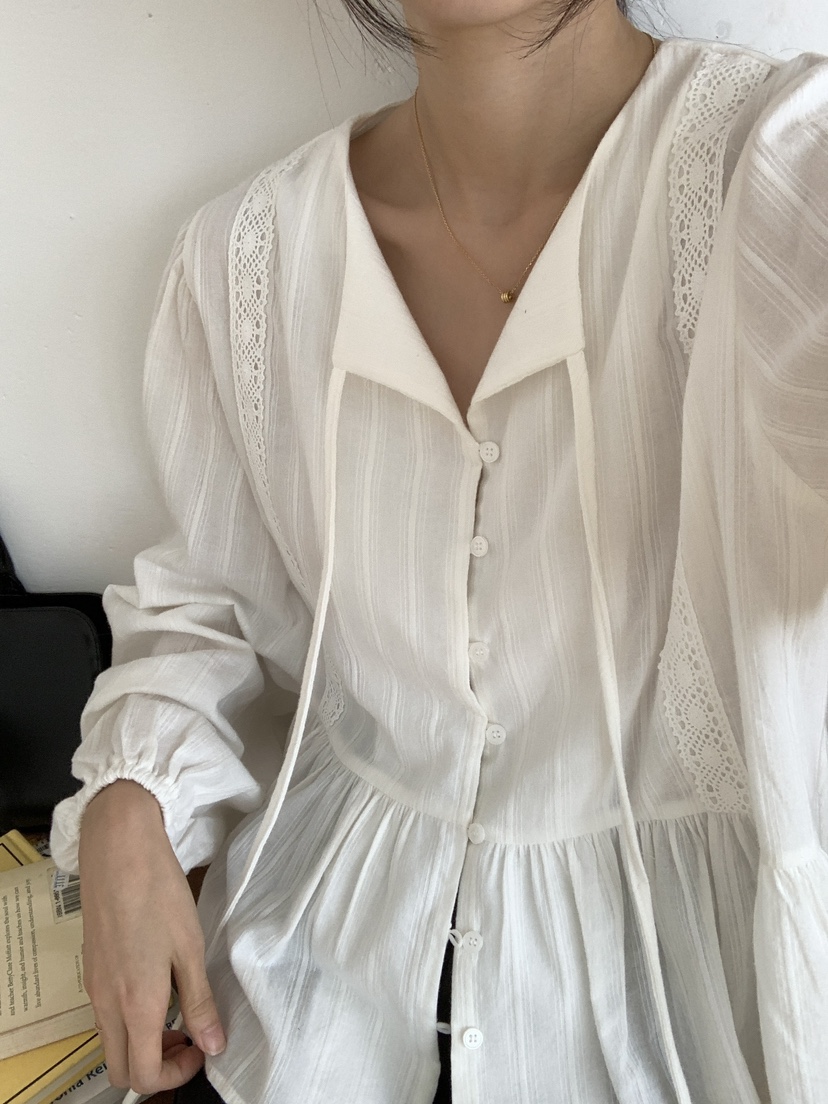 FRILL-T東大門㊣代購女裝新款真品時尚熱賣人氣襯衫蕾絲衫FRILL-T襯衫/蕾絲衫