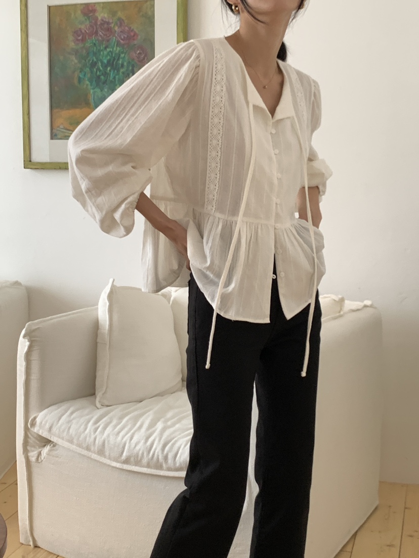 FRILL-T東大門㊣代購女裝新款真品時尚熱賣人氣襯衫蕾絲衫FRILL-T襯衫/蕾絲衫