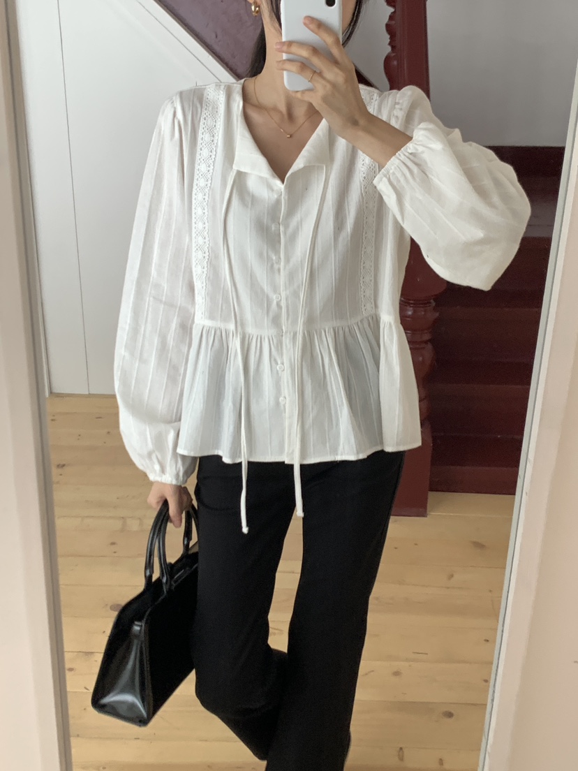 FRILL-T東大門㊣代購女裝新款真品時尚熱賣人氣襯衫蕾絲衫FRILL-T襯衫/蕾絲衫