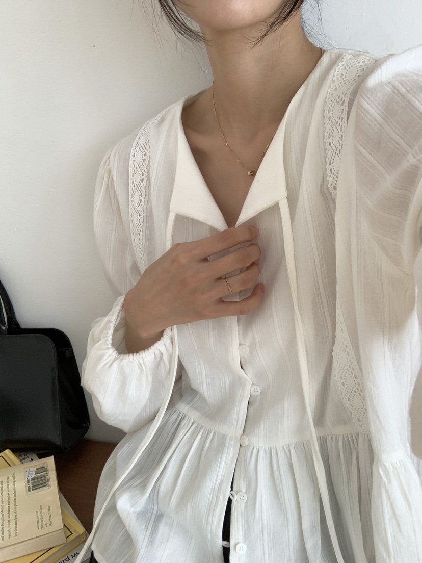 FRILL-T東大門㊣代購女裝新款真品時尚熱賣人氣襯衫蕾絲衫FRILL-T襯衫/蕾絲衫