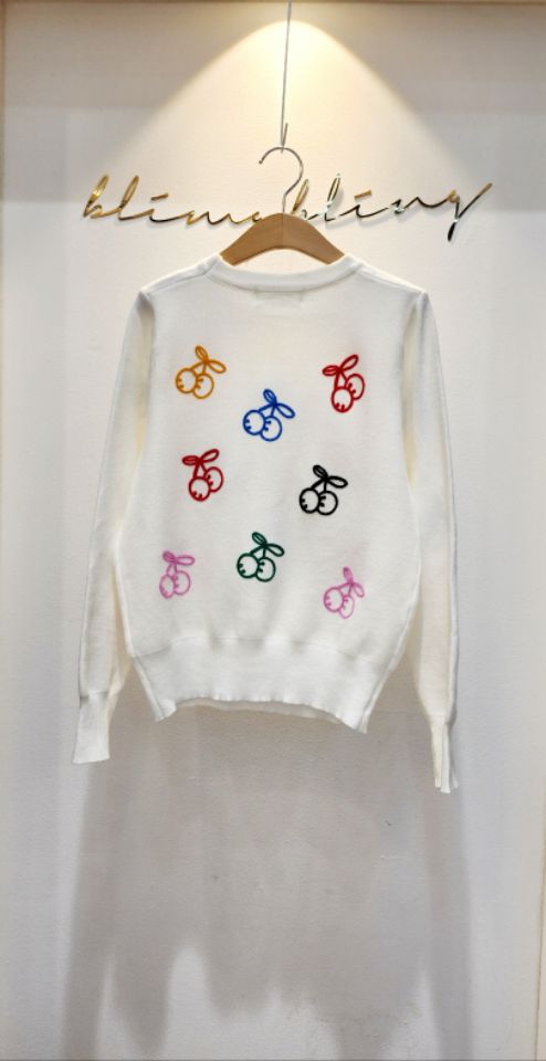 BLING BLING-S東大門㊣直郵女士新款推薦職業時尚針織衫刺繡BLING BLING-S針織衫