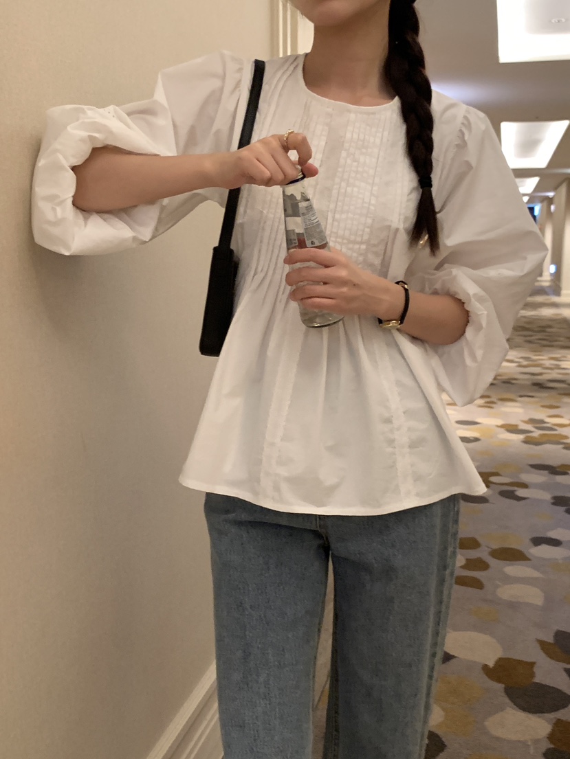FRILL-T東大門㊣直郵女裝新品職業25秋冬人氣休閑襯衫蕾絲衫FRILL-T襯衫/蕾絲衫