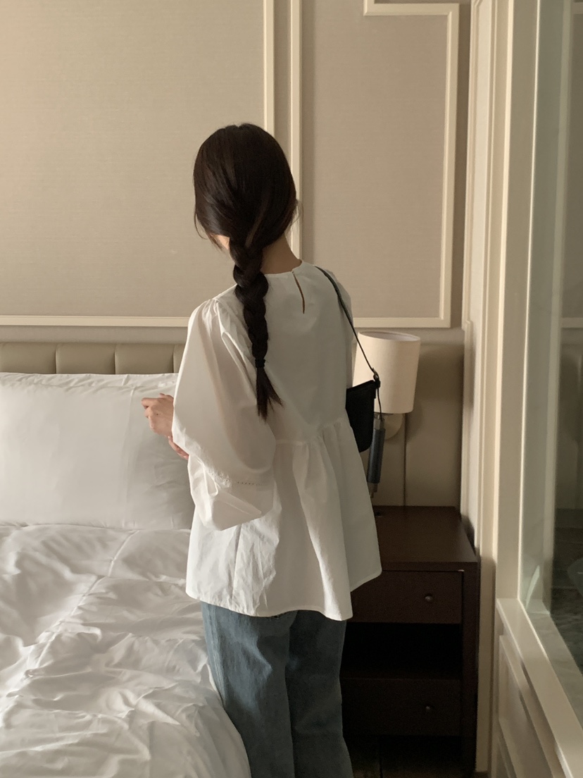 FRILL-T東大門㊣直郵女裝新品職業25秋冬人氣休閑襯衫蕾絲衫FRILL-T襯衫/蕾絲衫