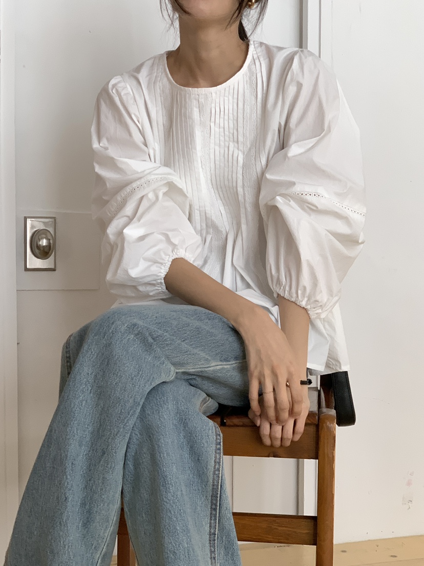 FRILL-T東大門㊣直郵女裝新品職業25秋冬人氣休閑襯衫蕾絲衫FRILL-T襯衫/蕾絲衫