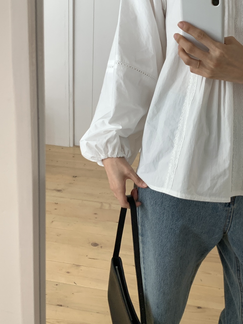 FRILL-T東大門㊣直郵女裝新品職業25秋冬人氣休閑襯衫蕾絲衫FRILL-T襯衫/蕾絲衫