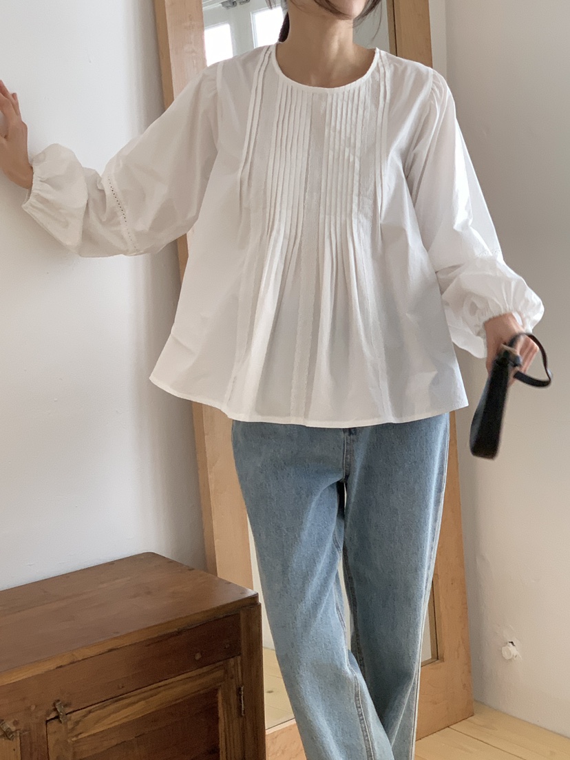 FRILL-T東大門㊣直郵女裝新品職業25秋冬人氣休閑襯衫蕾絲衫FRILL-T襯衫/蕾絲衫