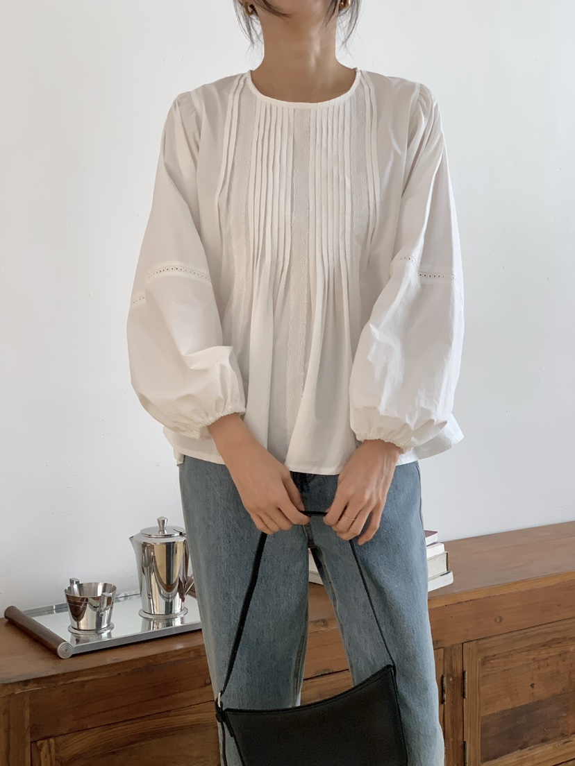 FRILL-T東大門㊣直郵女裝新品職業25秋冬人氣休閑襯衫蕾絲衫FRILL-T襯衫/蕾絲衫