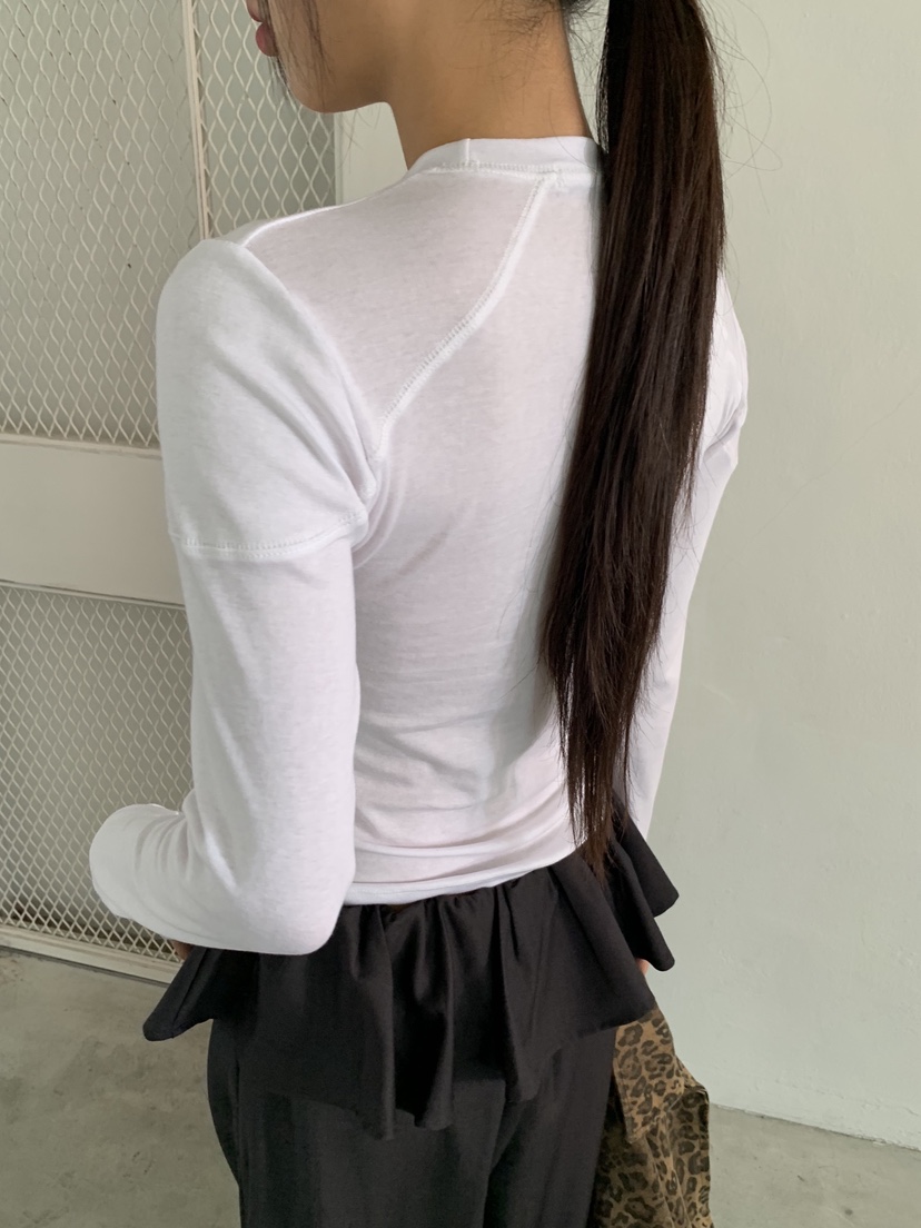SUNDER MARKET韓國直郵㊣女士新款熱賣25秋冬休閑長袖T恤刺繡SUNDER MARKET長袖T恤