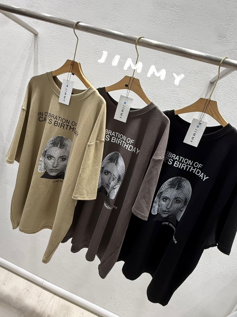 JIMMY韓國直郵㊣女士新款25秋冬休閑推薦職業熱賣真品時尚T恤JIMMY/REMAKET恤