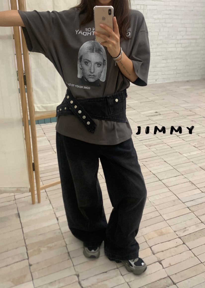 JIMMY韓國直郵㊣女士新款25秋冬休閑推薦職業熱賣真品時尚T恤JIMMY/REMAKET恤