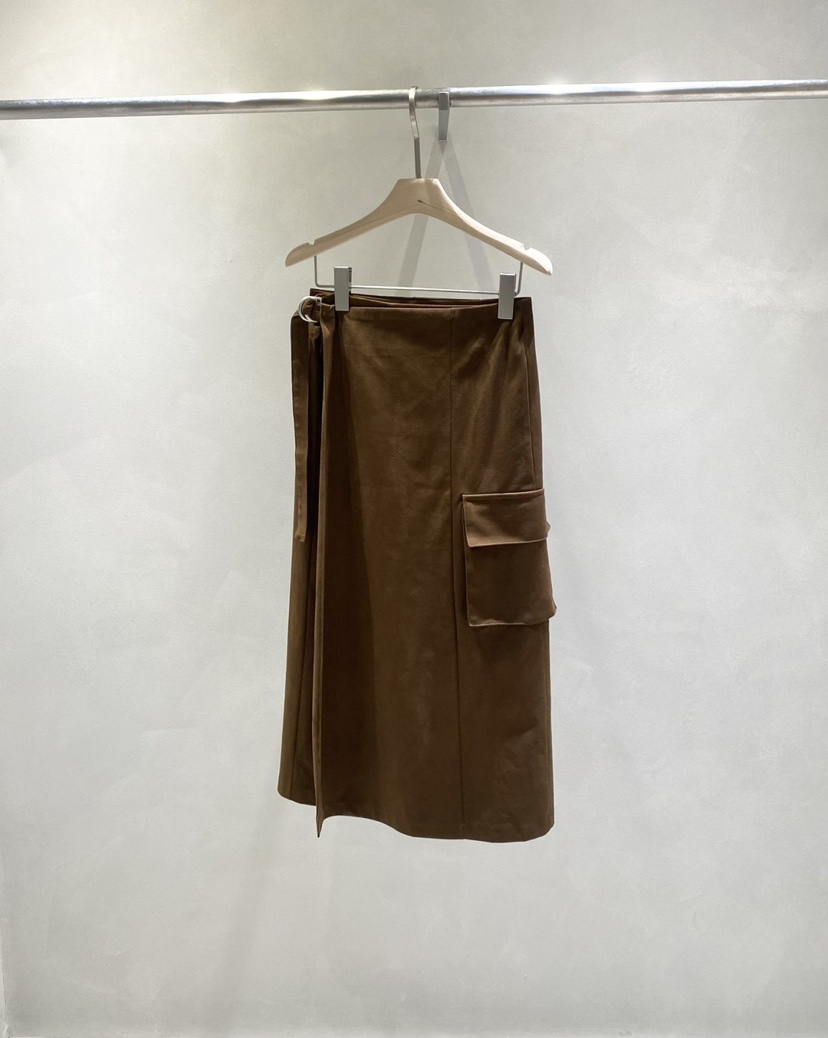 TOO HOT韓國代購㊣女士新品休閑職業25秋冬長裙裹身裙絨面革TOO HOT長裙圖色2