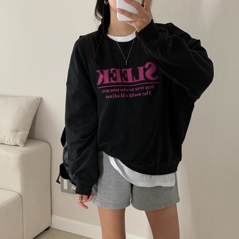 FROMJINI東大門㊣代購女裝新款職業時尚人氣真品休閑熱賣衛衣FROMJINI衛衣