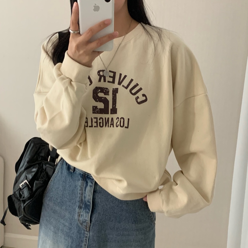 HELLO JINI東大門㊣直郵女裝新款推薦真品熱賣25秋冬人氣衛衣HELLO JINI衛衣圖色2