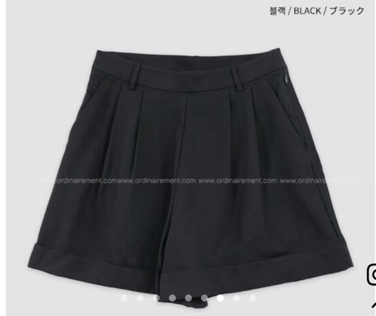DE ONDO韓國代購㊣女裝新款25秋冬推薦真品時尚休閑熱賣短褲DE ONDO短褲圖色2