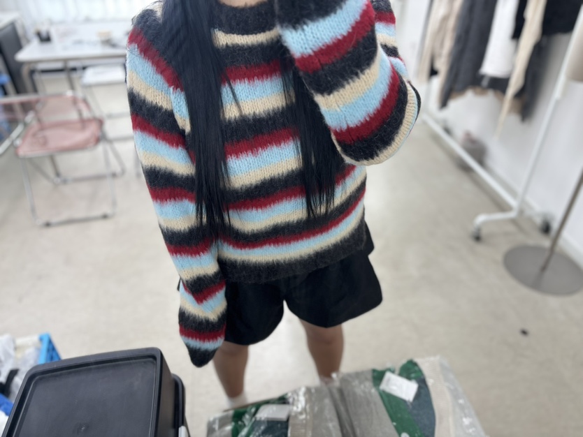 AWESOME-L韓國直郵㊣女裝新品時尚25秋冬推薦職業熱賣針織衫AWESOME-L針織衫