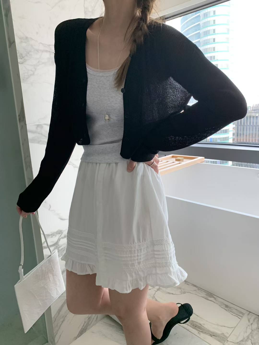 MELLOUNGE-멜라운지-T東大門㊣直郵女裝新品熱賣推薦短裙MELLOUNGE-T短裙