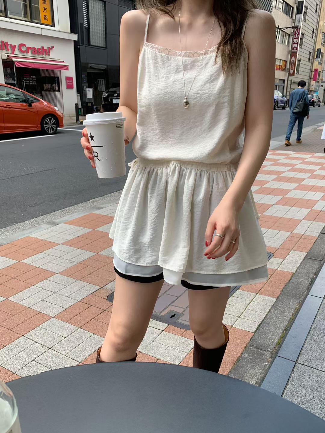 MELLOUNGE-멜라운지-T韓國直郵㊣女裝新款25秋冬連衣裙褶皺緊身MELLOUNGE-T連衣裙