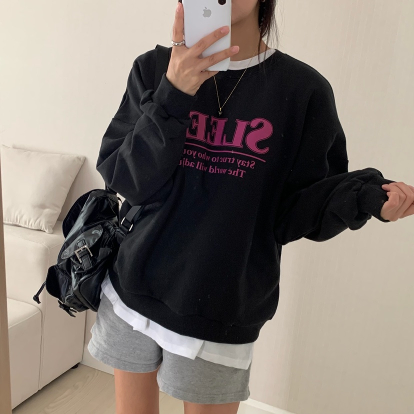 HELLO JINI韓國直郵㊣女士新款人氣真品休閑熱賣25秋冬衛衣HELLO JINI衛衣
