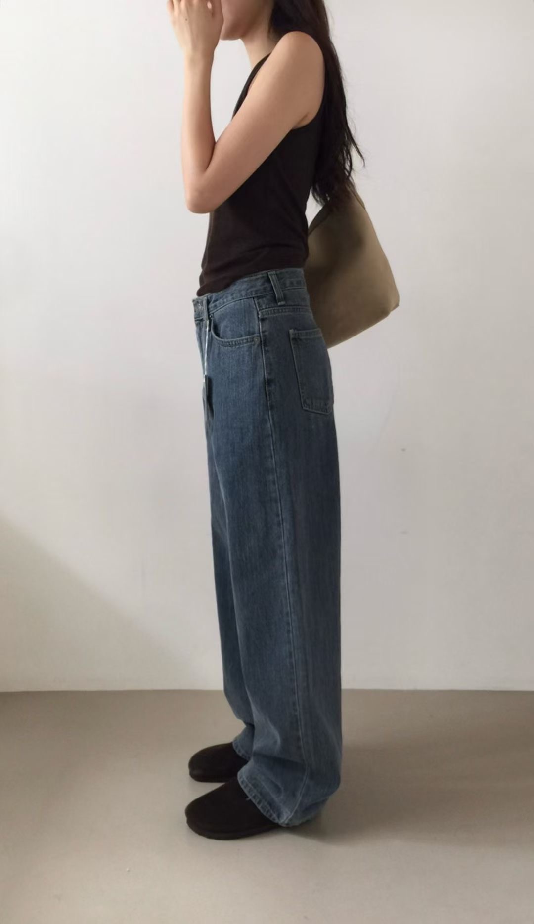 DE ONDO韓國代購㊣女士新款熱賣人氣職業休閑時尚真品牛仔褲DE ONDO牛仔褲
