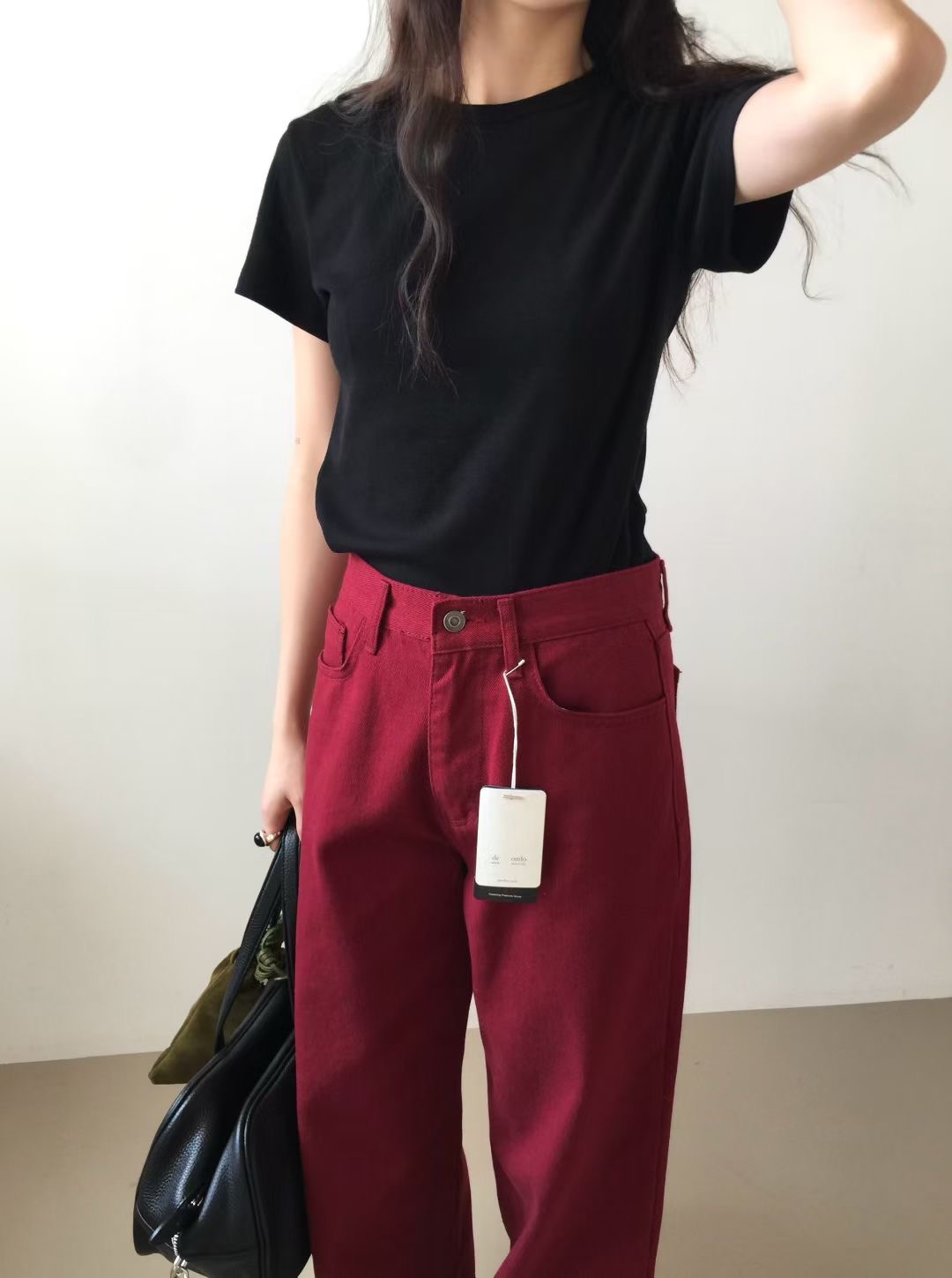 DE ONDO東大門㊣實拍女裝新款25秋冬熱賣推薦真品職業牛仔褲DE ONDO牛仔褲